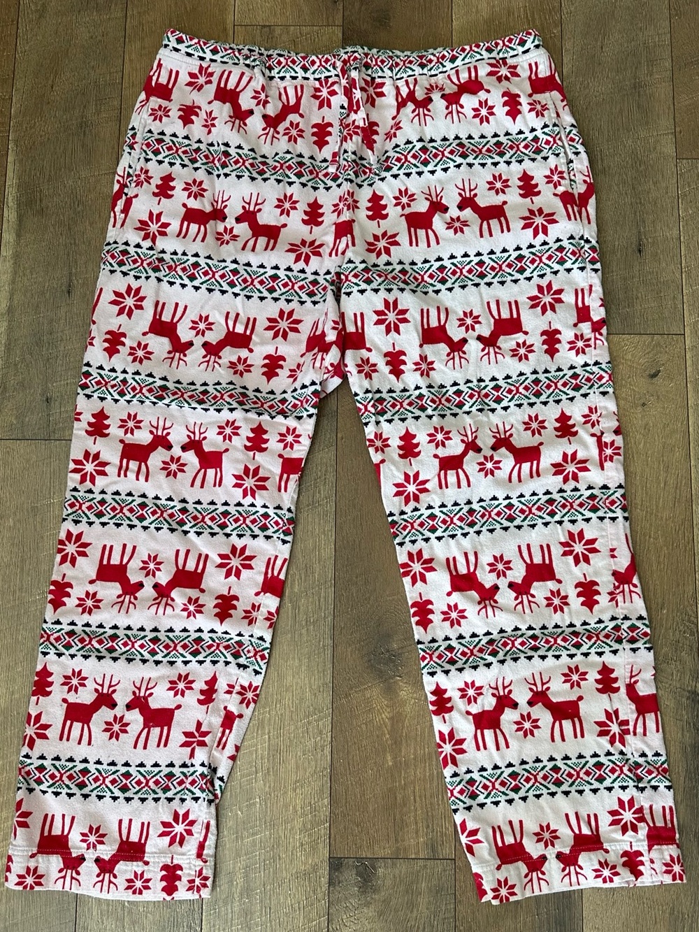 Hanna Andersson Unisex Dear Deer Flannel Pajama Pants Sz L - Picture 2 of 5